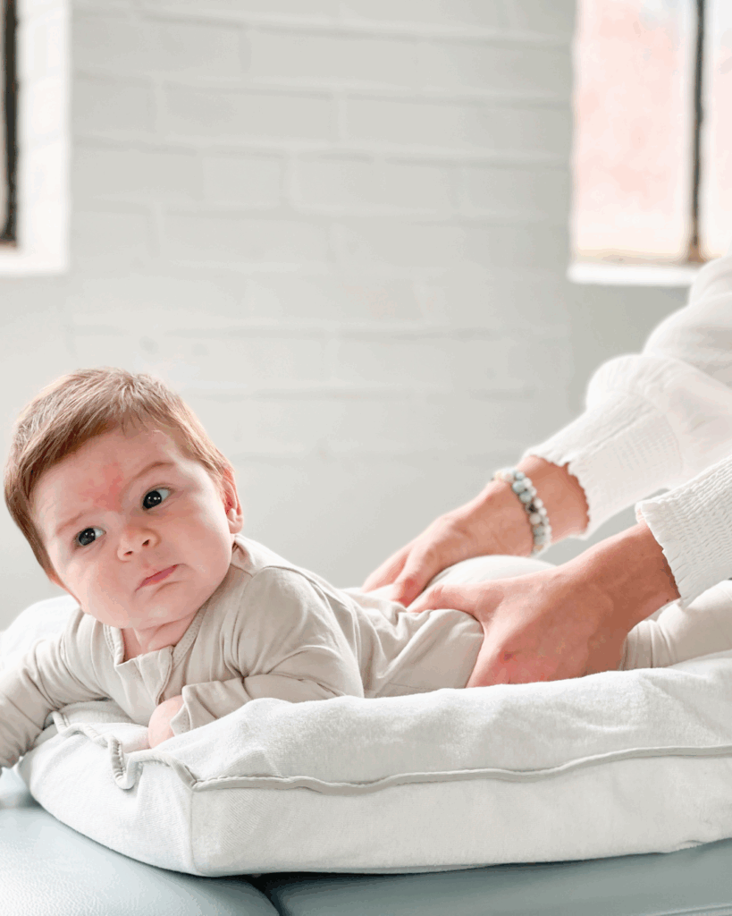 baby receiving chiropractic care in Toronto clinic